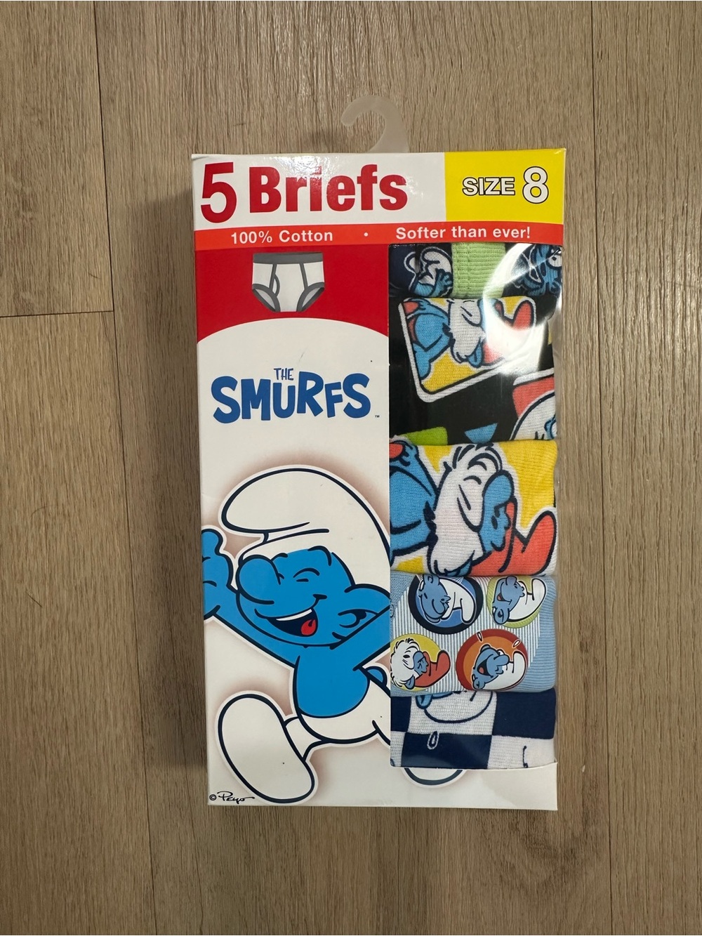 The Smurfs Kids Briefs 5-Pack - Size 8 - Multicolor
